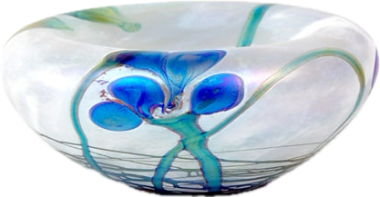 1RR 4.14 - Irises Bowl 'Irises against a white background'