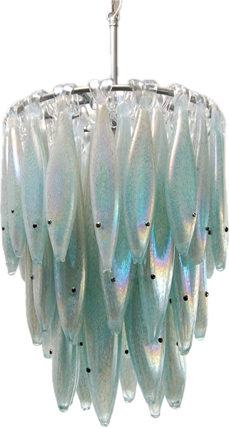 1RR 3.15 - Blue Silver Herring Chandelier