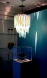 1RR 3.15 - Blue Silver Herring Chandelier