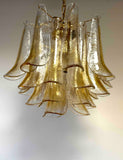 SKU 11.25 - Murano Glass Petals Gold Chandelier from Novaresi
