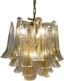 SKU 11.25 - Murano Glass Petals Gold Chandelier from Novaresi