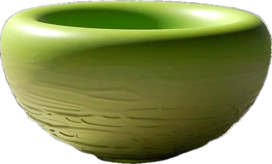 1RR 4.10 - Bowl (green oasis with lime)