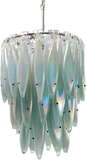 1RR 3.16 - Blue Silver Herring Chandelier