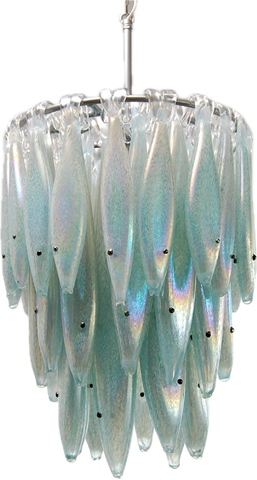 1RR 3.16 - Blue Silver Herring Chandelier