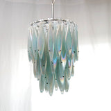 1RR 3.16 - Blue Silver Herring Chandelier